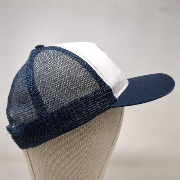 The Authentic T-Shirt Company Snapback Trucker Hat Blue OSFA Adjustable Meshback - Picture 3 of 8